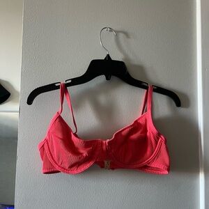 TOP AND BOTTOM Kulani Kinis Ribbed Underwire Bikini Full Coverage Size Medium